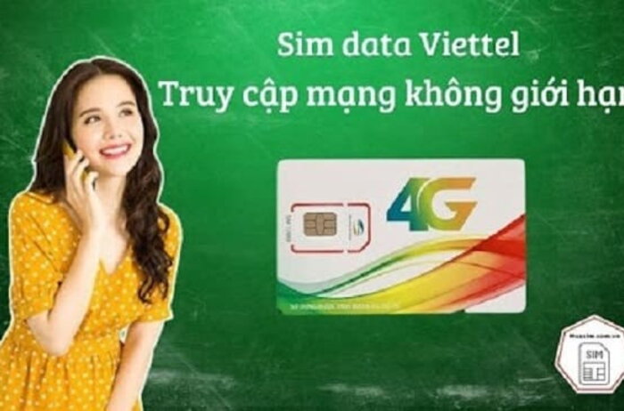 Sim data Viettel - Truy cập mạng không giới hạn 