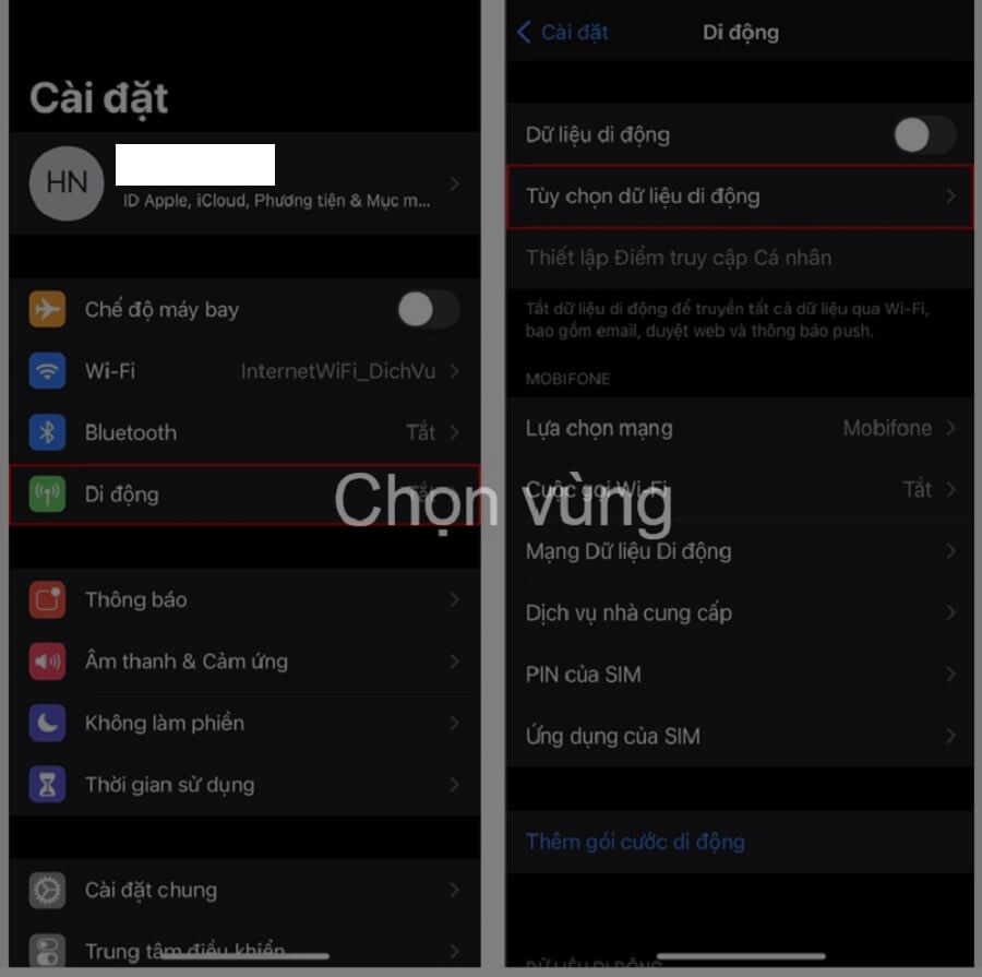 cai dat iphone