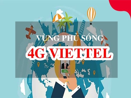 vùng phủ sóng 4G viettel