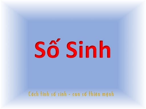 cách tính số sinh